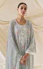 My Fashion Road Kimora Mohabbat Pure Muslin Digital Print And Dori Embroidery Suit | 9442