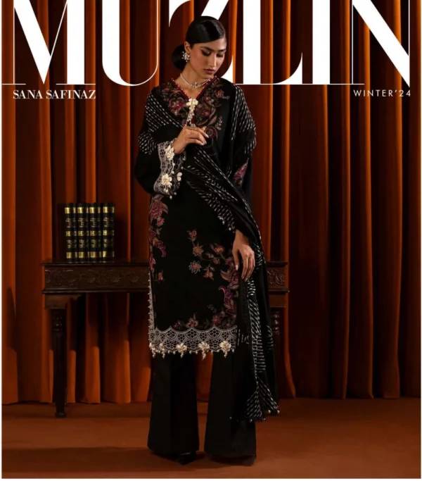 My Fashion Road Sana Safinaz Muzlin Unstitched Fall Winter 2024 | 9B My Fashion Road Sana Safinaz Muzlin Unstitched Fall Winter 2024 | 9B