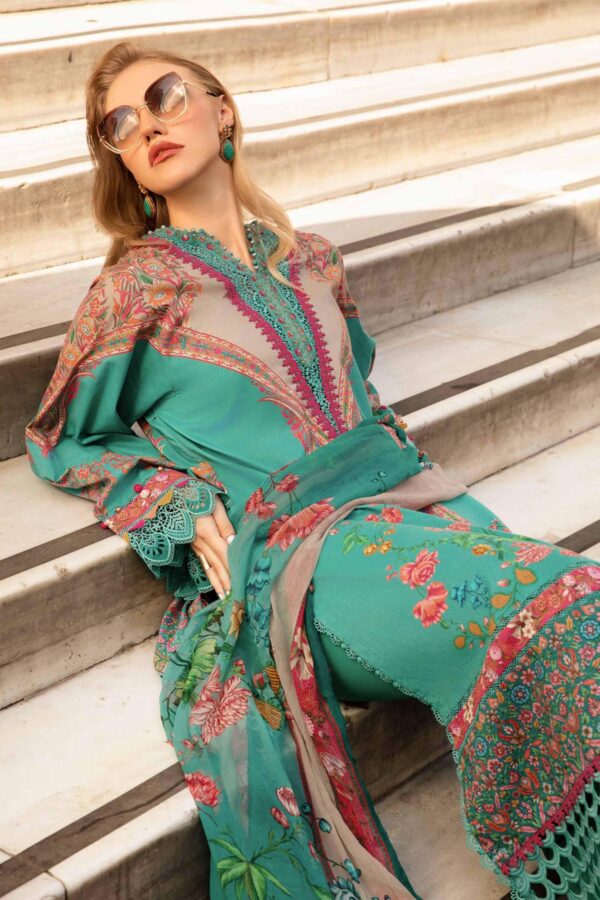My Fashion Road Maria B M-Prints Fall Edit Unstitched Collection 2024 | MPT-2304-A