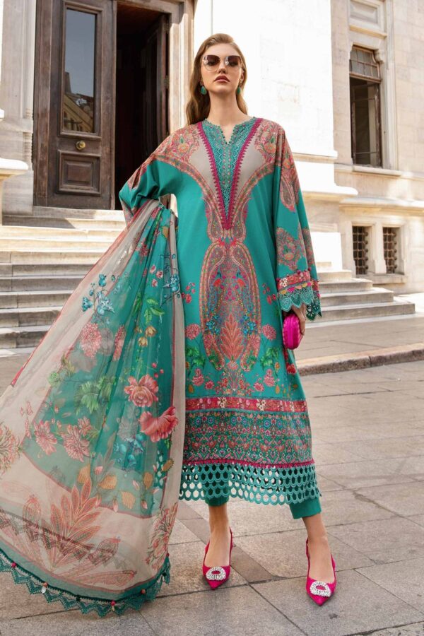 My Fashion Road Maria B M-Prints Fall Edit Unstitched Collection 2024 | MPT-2304-A