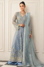 My Fashion Road Mushq Hemline Aura Debut Wedding Unstitched 2024 | Periwinkle