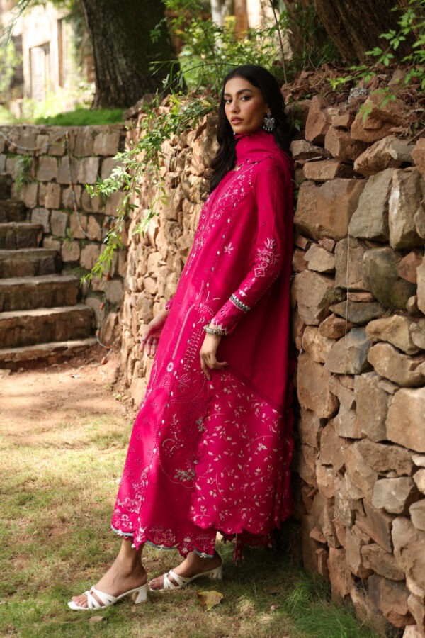 My Fashion Road Qalamkar Qlinekari Linen Bridal Collection 2024 | LM-13