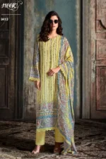 My Fashion Road Kimora Darling Pure Muslin With Digital Print With Embroidery Suit  | 9413