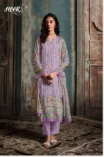 My Fashion Road Kimora Darling Pure Muslin With Digital Print With Embroidery Suit  | 9414