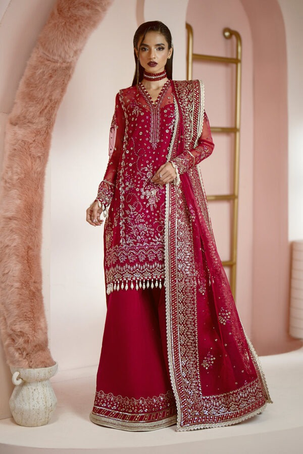 My Fashion Road Luminara Wedding by Alizeh Unstitched Collection 2024 | Ruby