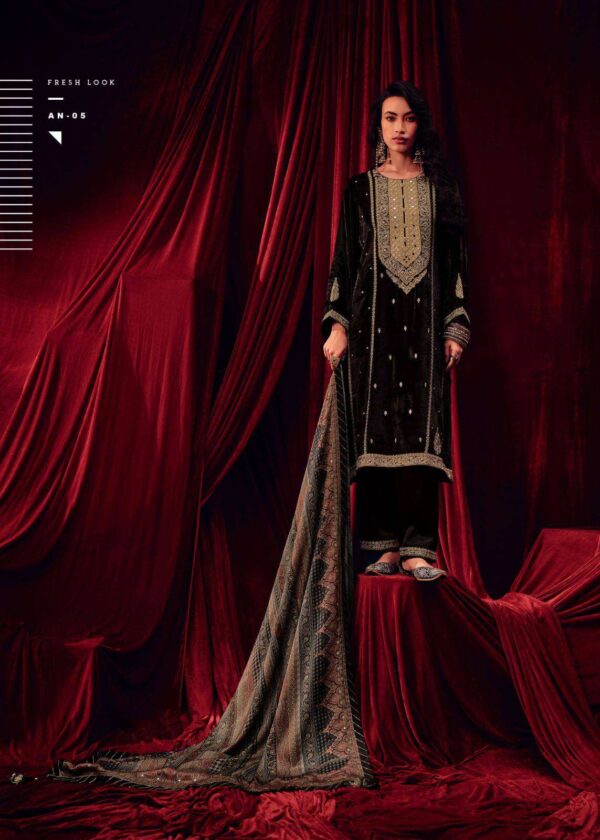 My Fashion Road Varsha Aaina Latest Designer Velvet Suit | AN-05