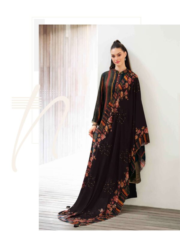 My Fashion Road Varsha Poetry Exclusive Woven Pattern Pashmina Silk Suit | PT-03