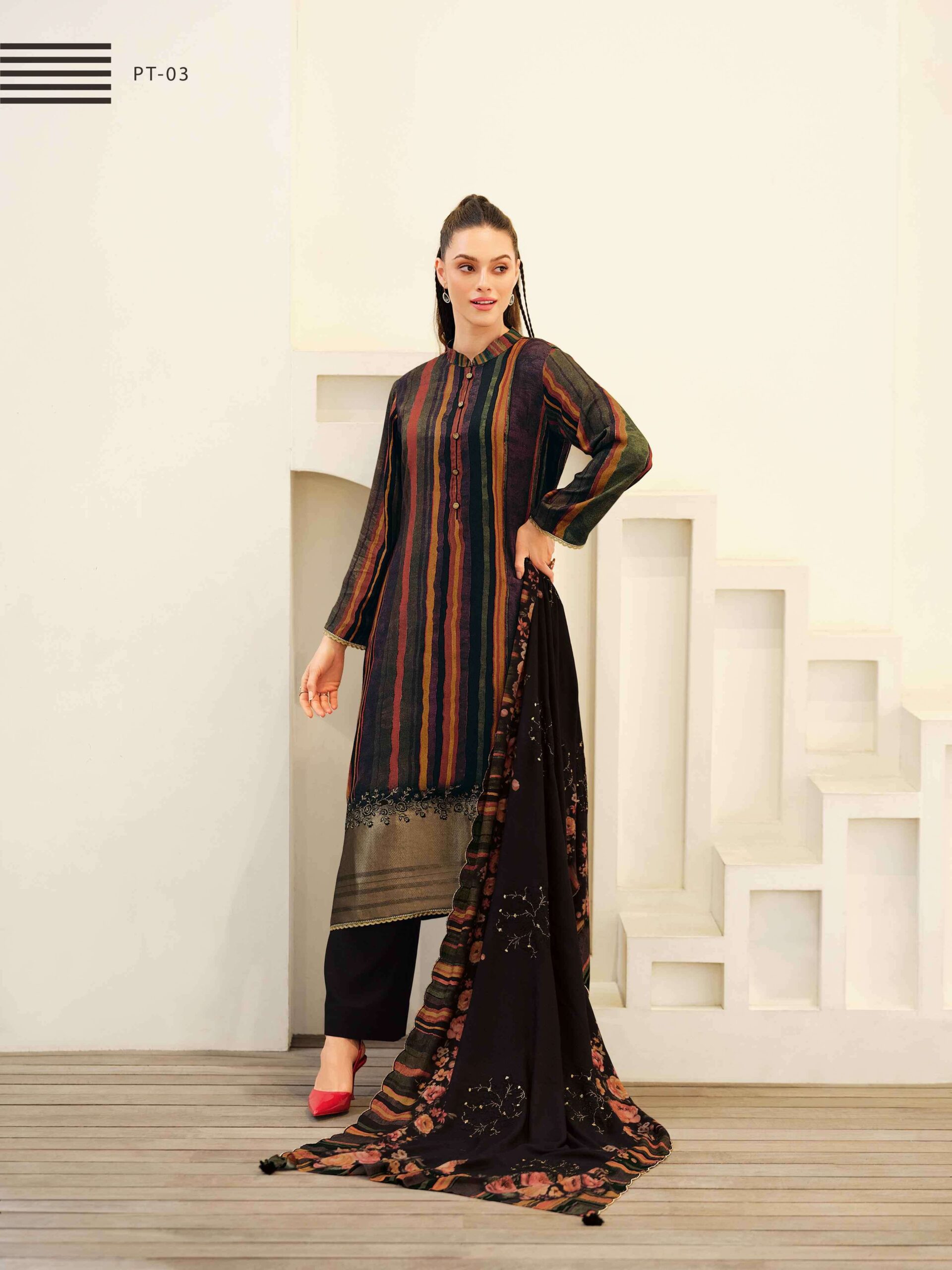 My Fashion Road Varsha Poetry Exclusive Woven Pattern Pashmina Silk Suit | PT-03 My Fashion Road Varsha Poetry Exclusive Woven Pattern Pashmina Silk Suit | PT-03