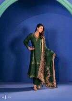 My Fashion Road Varsha Raqs Fancy Woven Pattern Pashmina Suit | RK-04