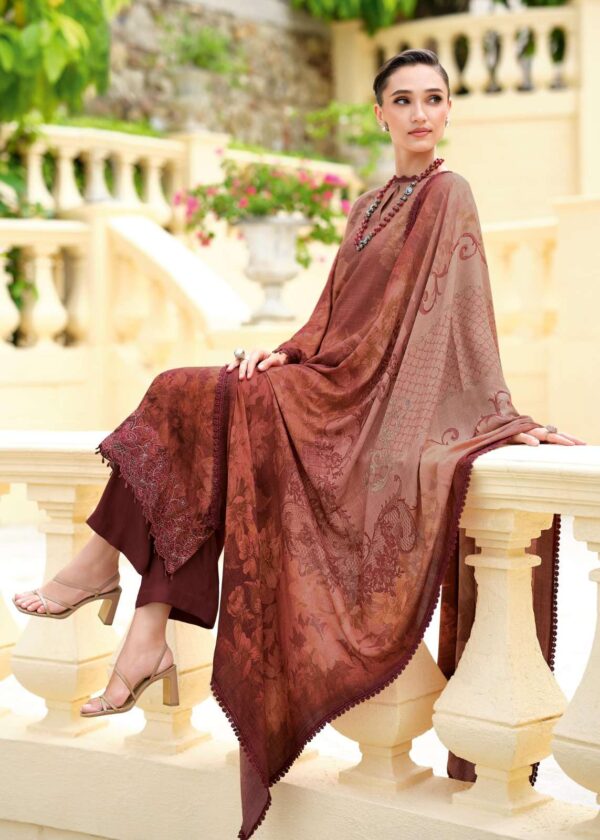 My Fashion Road Varsha Violette Exclusive Modal Pashmina Suit | VT-03