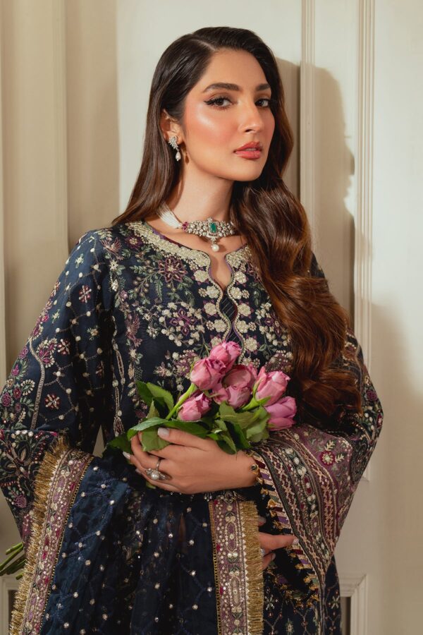 My Fashion Road Baroque Chantelle Vol 2 Unstitched Collection 2024 | CH13-07