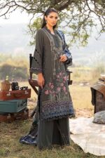 My Fashion Road MARIA. B. MPrint Linen Winter Unstitched Collection 2024 | MPT-2401-A