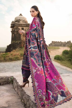 My Fashion Road MARIA. B. MPrint Linen Winter Unstitched Collection 2024 | MPT-2402-A