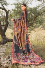 My Fashion Road MARIA. B. MPrint Linen Winter Unstitched Collection 2024 | MPT-2402-B