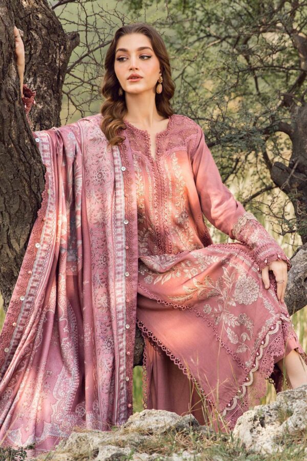 My Fashion Road MARIA. B. MPrint Linen Winter Unstitched Collection 2024 | MPT-2404-A