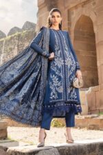 My Fashion Road MARIA. B. MPrint Linen Winter Unstitched Collection 2024 | MPT-2404-B