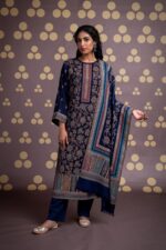 My Fashion Road Naariti Rutvi Winter Unstitched Collection Ladies Suit – Blue