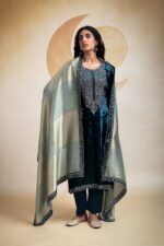 My Fashion Road Naariti Malihar Velvet Winter Unstitched Collection Ladies Suit – B