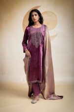 My Fashion Road Naariti Malihar Velvet Winter Unstitched Collection Ladies Suit – A