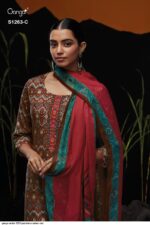 My Fashion Road Ganga Anala Pashmina Winter Unstitched Suit | S1263-C