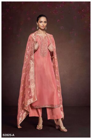 My Fashion Road Ganga Fashion Anoushka Jacquard Silk Designer Suit | S2825-A