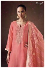 My Fashion Road Ganga Fashion Anoushka Jacquard Silk Designer Suit | S2825-A