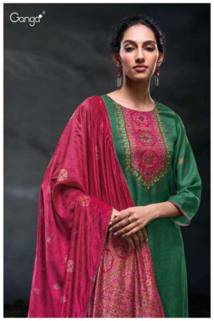 My Fashion Road Ganga Fashion Daleka Fancy Silk Ladies Suit | S3050-B