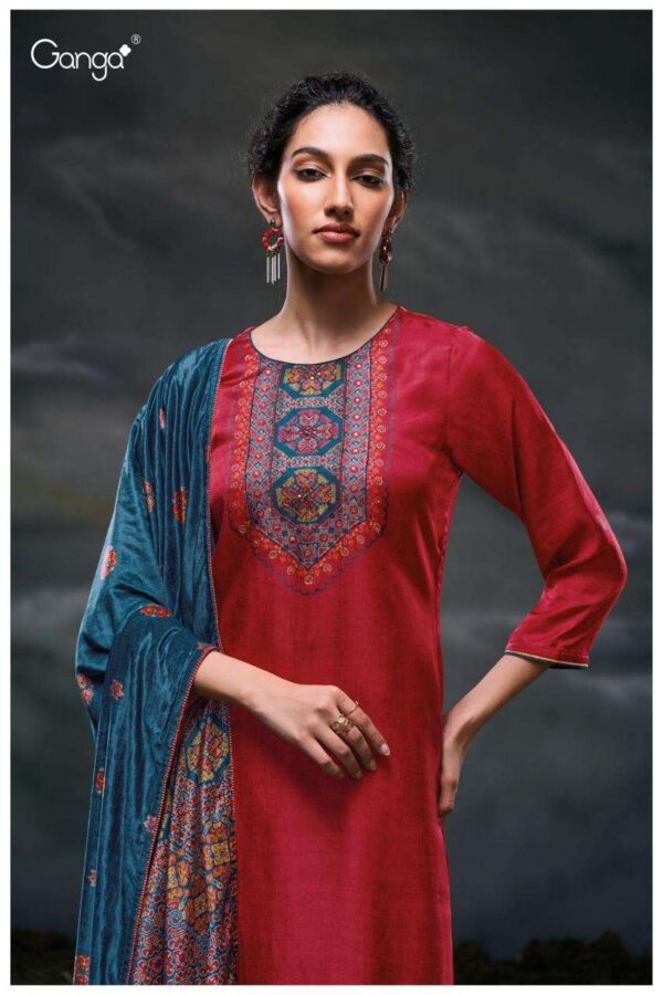 My Fashion Road Ganga Fashion Daleka Fancy Silk Ladies Suit | S3050-A