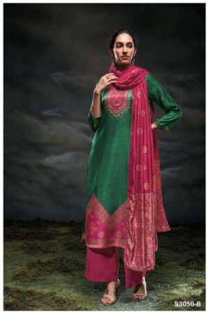 My Fashion Road Ganga Fashion Daleka Fancy Silk Ladies Suit | S3050-B