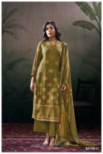 My Fashion Road Ganga Fashion Hanisha Fancy Bemberg Silk Designer Suit | S3100-C
