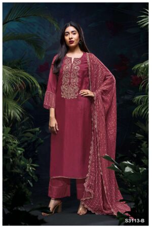 My Fashion Road Ganga Fashion Kirthi Designer Silk Suit | S3113-A