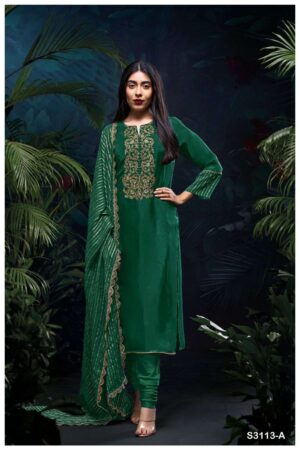My Fashion Road Ganga Fashion Kirthi Designer Silk Suit | S3113-B