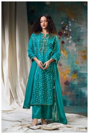 My Fashion Road Ganga Fashion Lenka Exclusive Fancy Silk Ladies Suit | S3039-C