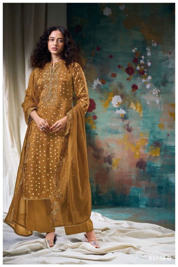 My Fashion Road Ganga Fashion Lenka Exclusive Fancy Silk Ladies Suit | S3039-B