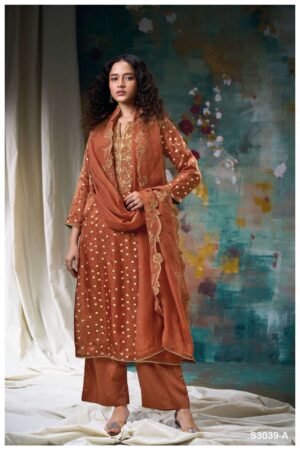 My Fashion Road Ganga Fashion Lenka Exclusive Fancy Silk Ladies Suit | S3039-A