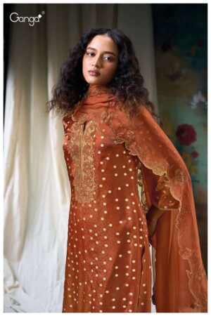 My Fashion Road Ganga Fashion Lenka Exclusive Fancy Silk Ladies Suit | S3039-A
