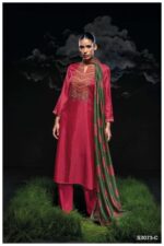 My Fashion Road Ganga Fashion Mrunali Fancy Bemberg Silk Designer Suit | S3073-C