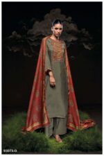 My Fashion Road Ganga Fashion Mrunali Fancy Bemberg Silk Designer Suit | S3073-D