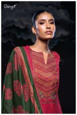 My Fashion Road Ganga Fashion Mrunali Fancy Bemberg Silk Designer Suit | S3073-C