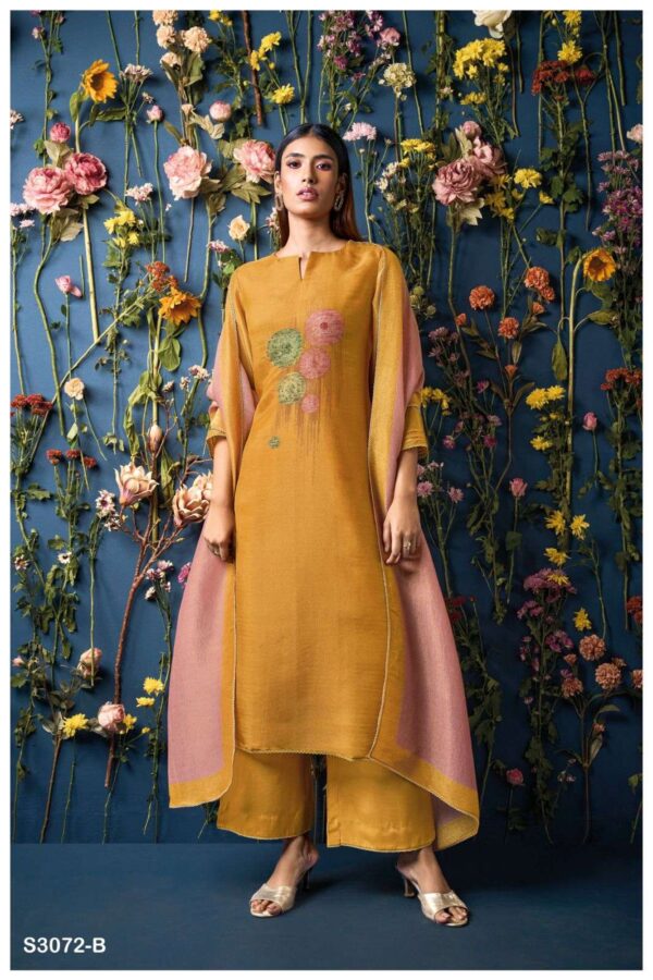 My Fashion Road Ganga Fashion Ritika Fancy Silk Premium Designs Suit | S3072-B