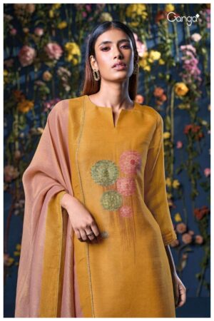 My Fashion Road Ganga Fashion Ritika Fancy Silk Premium Designs Suit | S3072-B