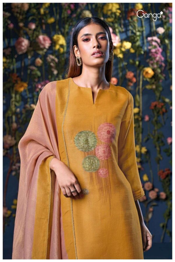 My Fashion Road Ganga Fashion Ritika Fancy Silk Premium Designs Suit | S3072-B