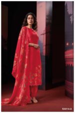 My Fashion Road Ganga Fashion Shwe Fancy Organza Silk Ladies Suit | S3014-A