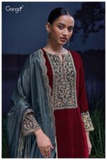 My Fashion Road Ganga Fashion Siara Latest Design Velvet Winter Suit | S3065-B My Fashion Road Ganga Fashion Siara Latest Design Velvet Winter Suit | S3065-B