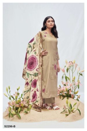 My Fashion Road Ganga Nishi Digital Printed Fancy Pashmina Traditional Suit | S2296-B