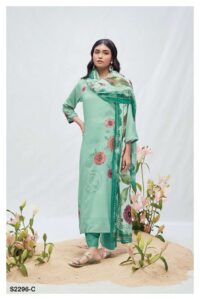 My Fashion Road Ganga Nishi Digital Printed Fancy Pashmina Traditional Suit | S2296-C
