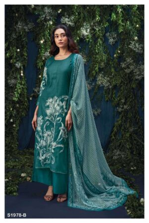 My Fashion Road Ganga Payton Exclusive Pashmina Winter Unstitched Suit | S1978-B
