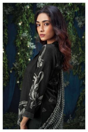 My Fashion Road Ganga Payton Exclusive Pashmina Winter Unstitched Suit | S1978-C