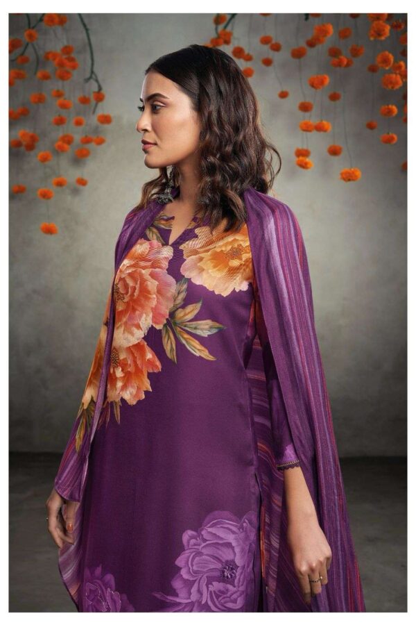 My Fashion Road Ganga Sadhya Digital Floral Print Winter Wear Suit | S2036-A