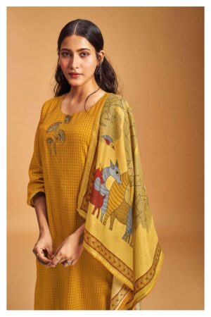 My Fashion Road Ganga Seona Winter Wear Pashmina Traditional Suit | S2005-B